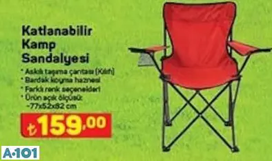 KATLANABİLİR KAMP SANDALYESİ